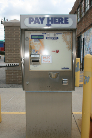 Payment machine at Parking Gate